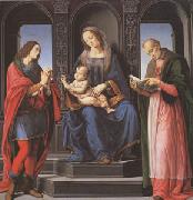 LORENZO DI CREDI The Virgin and child with st Julian and st Nicholas of Myra (mk05) USA oil painting reproduction